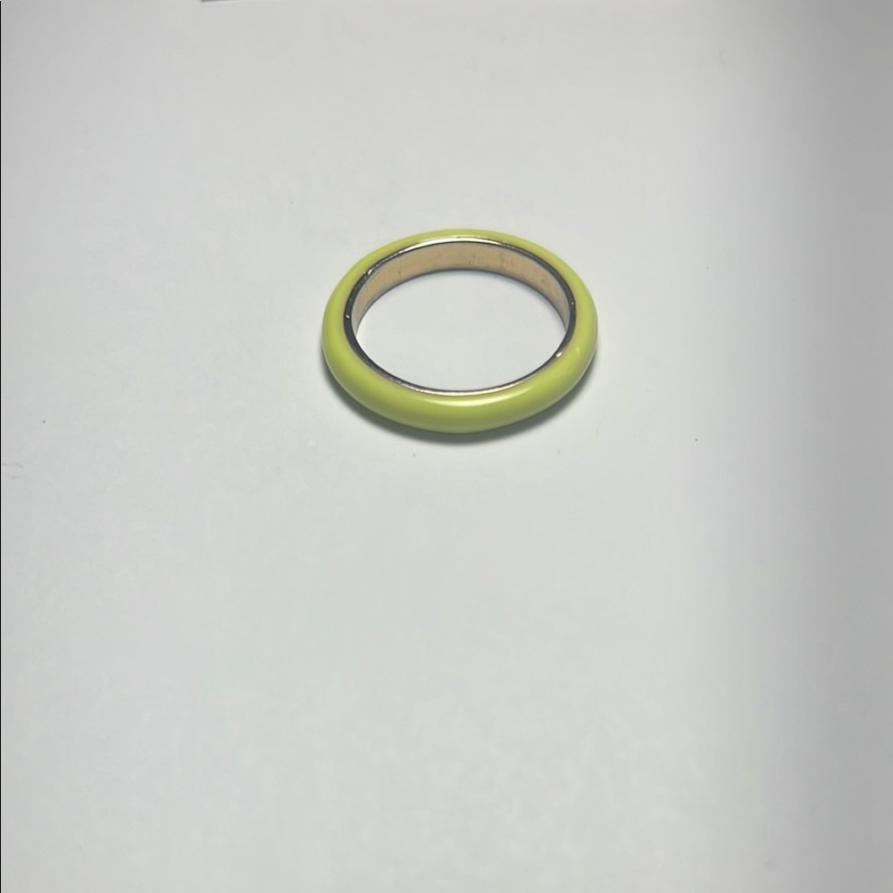 Neon Green/Yellow Ring with Gold Center